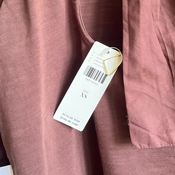 NATION LTD PUFF-SLEEVE BLOUSE with tie back. NWT - Picture 6 of 6